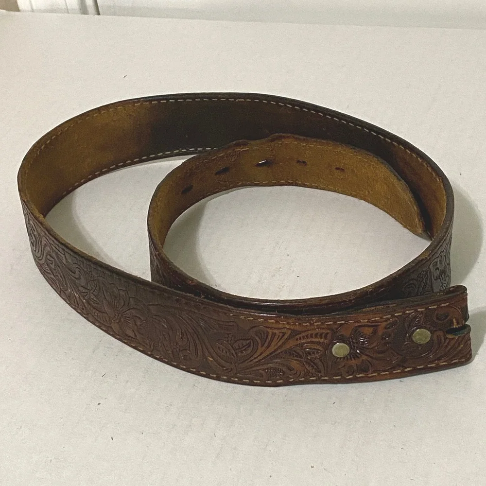 Mixed Lot 4 Mens Leather Belts Upcycling Repair Craft Supplies Household Utility